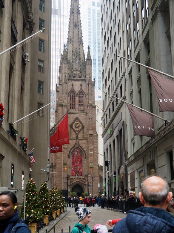 New York buildings, grave of Alexander Hamilton, churches of New York