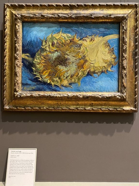 the MET, impressionists, Vincent Van Gogh, Sunflowers