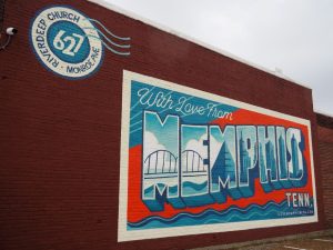 Memphis Tennessee sign, USA travel, With love from Memphis sign